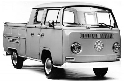 VW T2 Pick-up Doppelkabine - Frontansicht